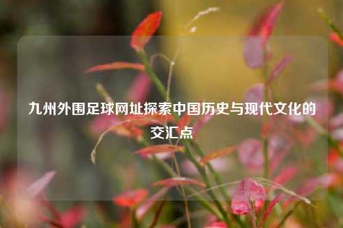 九州外围足球网址探索中国历史与现代文化的交汇点