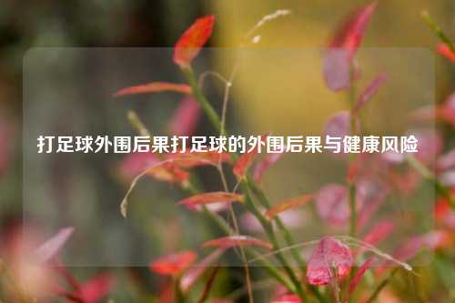 打足球外围后果打足球的外围后果与健康风险